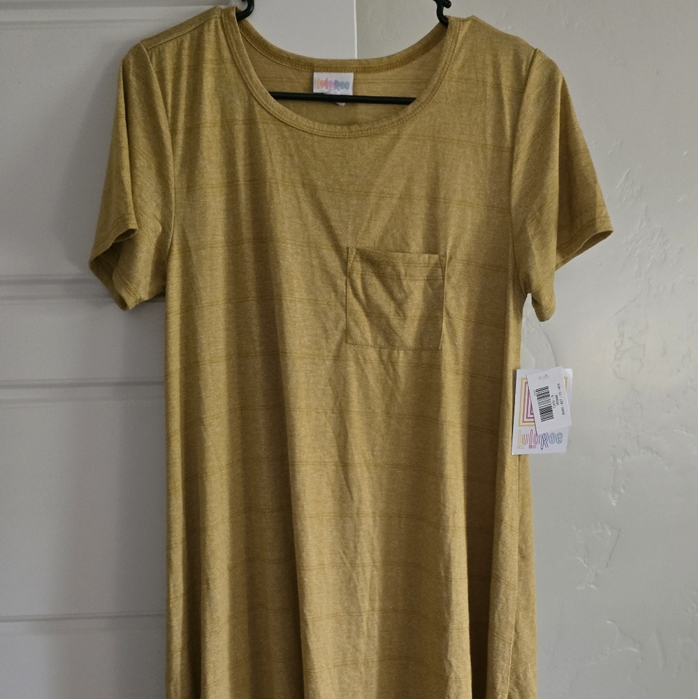 LuLaRoe Yellow Carly Dress Brand New With Tags